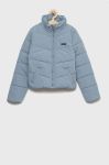 Дитяча куртка Vans колір блакитний Дитяча куртка Vans колір блакитний