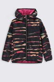 Дитяча двостороння куртка Coccodrillo колір рожевий