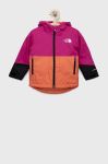 Дитяча куртка The North Face колір рожевий