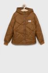 Дитяча куртка Fila колір коричневий Дитяча куртка Fila колір коричневий