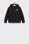 Дитяча куртка Puma колір чорний Дитяча куртка Puma колір чорний
