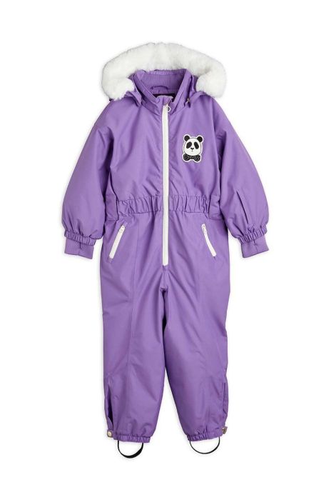 Дитячий зимовий комбінезон Mini Rodini колір фіолетовий Дитячий зимовий комбінезон Mini Rodini колір фіолетовий