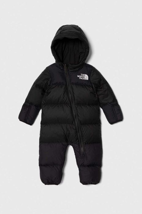 Пуховий комбінезон для немовлят The North Face BABY 1996 RETRO NUPTSE ONE PIECE колір чорний Пуховий комбінезон для немовлят The North Face BABY 1996 RETRO NUPTSE ONE PIECE колір чорний