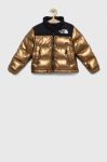 Дитяча пухова куртка The North Face TEEN PRINTED 1996 RETRO NUPTSE JACKET Колір золотий колір золотий Дитяча пухова куртка The North Face TEEN PRINTED 1996 RETRO NUPTSE JACKET Колір золотий колір золотий