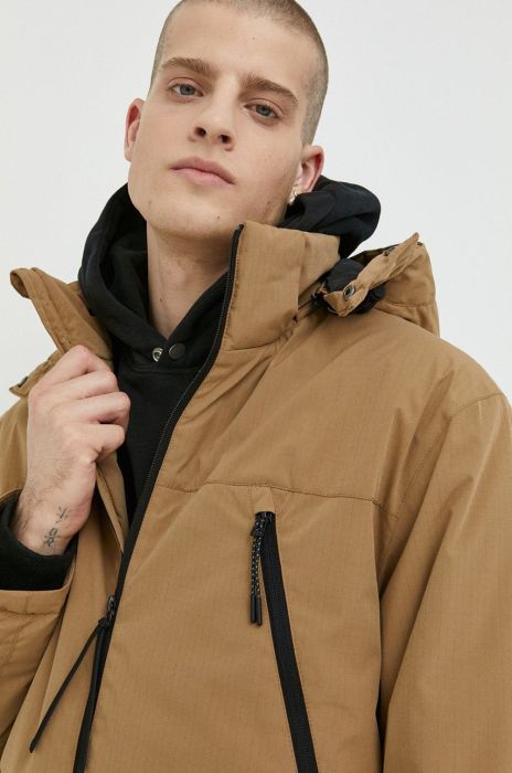 Куртка Tom Tailor чоловіча колір бежевий перехідна Куртка Tom Tailor чоловіча колір бежевий перехідна