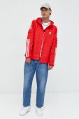 Куртка adidas Originals чоловіча колір червоний перехідна Куртка adidas Originals чоловіча колір червоний перехідна