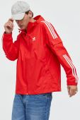 Куртка adidas Originals чоловіча колір червоний перехідна Куртка adidas Originals чоловіча колір червоний перехідна