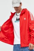 Куртка adidas Originals чоловіча колір червоний перехідна Куртка adidas Originals чоловіча колір червоний перехідна