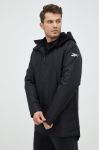 Куртка Reebok чоловіча колір чорний перехідна Куртка Reebok чоловіча колір чорний перехідна