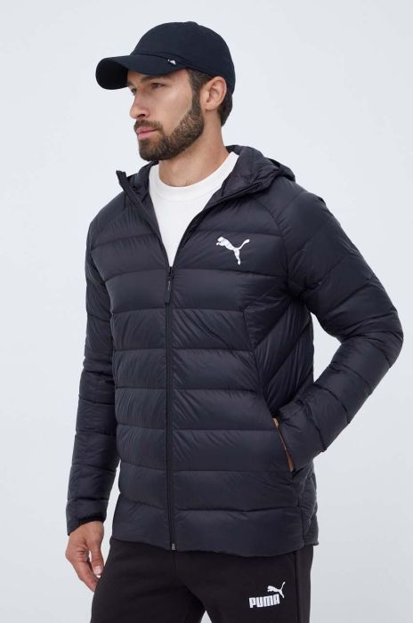 Пухова куртка Puma чоловіча колір чорний Пухова куртка Puma чоловіча колір чорний