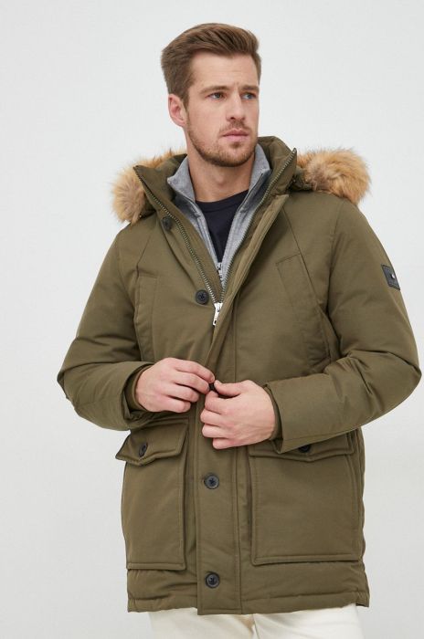 Пухова куртка Tommy Hilfiger чоловіча колір зелений зимова (2665659) Пухова куртка Tommy Hilfiger чоловіча колір зелений зимова (2665659)