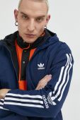 Двостороння куртка adidas Originals чоловіча перехідна колір блакитний