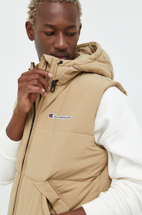 Безрукавка Champion чоловічий колір бежевий перехідний Безрукавка Champion чоловічий колір бежевий перехідний