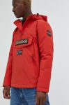 Куртка Napapijri чоловіча колір червоний зимова Куртка Napapijri чоловіча колір червоний зимова