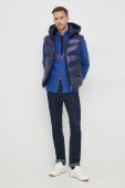 Пухова безрукавка Hetrego Way чоловіча колір синій зимова Пухова безрукавка Hetrego Way чоловіча колір синій зимова
