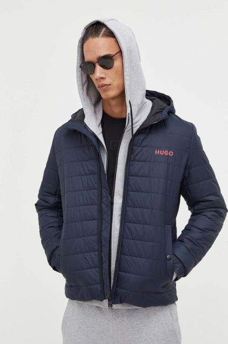Куртка HUGO чоловіча колір чорний перехідна (3305692) Куртка HUGO чоловіча колір чорний перехідна (3305692)