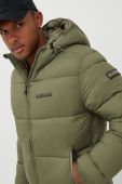 Куртка Napapijri чоловіча колір зелений зимова NP0A4GJEGAE1-300 Куртка Napapijri чоловіча колір зелений зимова NP0A4GJEGAE1-300