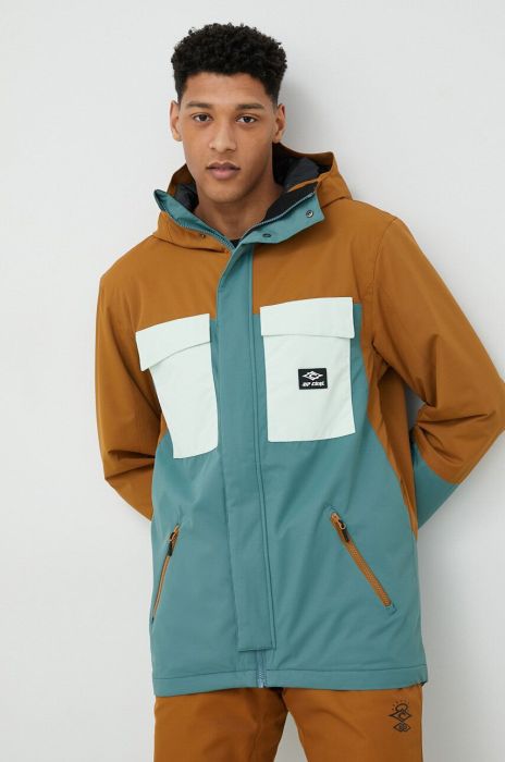 Куртка Rip Curl Pinnacle колір коричневий Куртка Rip Curl Pinnacle колір коричневий