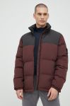 Пухова куртка Jack Wolfskin чоловіча колір бордовий зимова Пухова куртка Jack Wolfskin чоловіча колір бордовий зимова