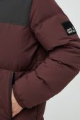 Пухова куртка Jack Wolfskin чоловіча колір бордовий зимова Пухова куртка Jack Wolfskin чоловіча колір бордовий зимова
