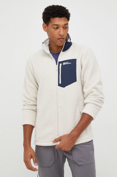 Кофта Jack Wolfskin чоловіча колір бежевий Кофта Jack Wolfskin чоловіча колір бежевий