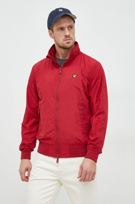 Куртка Lyle & Scott чоловіча колір червоний перехідна Куртка Lyle & Scott чоловіча колір червоний перехідна