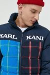 Куртка Karl Kani чоловіча колір синій зимова oversize Куртка Karl Kani чоловіча колір синій зимова oversize