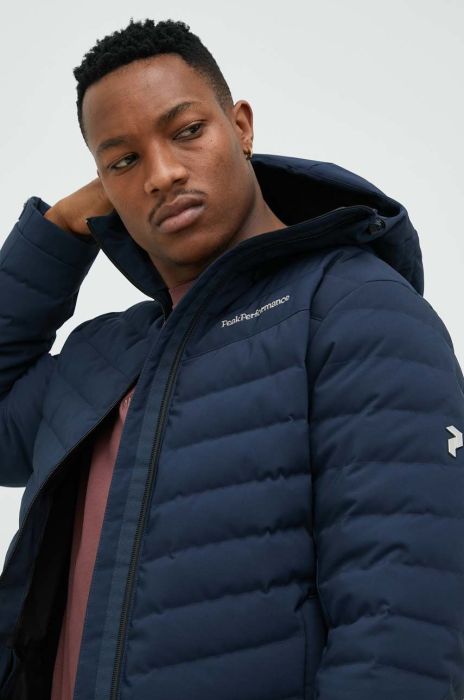 Пухова куртка Peak Performance Frost колір синій Пухова куртка Peak Performance Frost колір синій