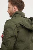 Куртка Alpha Industries Logo Puffer чоловіча колір зелений зимова 108107.142-green
