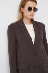 Піджак Vero Moda колір коричневий однобортний однотонна Піджак Vero Moda колір коричневий однобортний однотонна