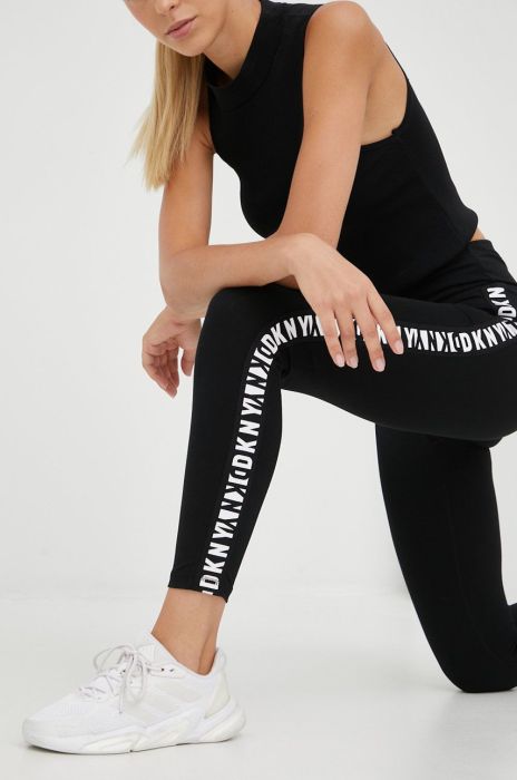 Легінси Dkny жіночі колір чорний з аплікацією (2617051) Легінси Dkny жіночі колір чорний з аплікацією (2617051)