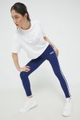 Легінси adidas Originals жіночі колір синій з аплікацією Легінси adidas Originals жіночі колір синій з аплікацією