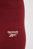 Легінси для тренувань Reebok Reebok Identity жіночі колір бордовий однотонні Легінси для тренувань Reebok Reebok Identity жіночі колір бордовий однотонні