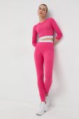 Легінси Guess жіночі колір рожевий з аплікацією