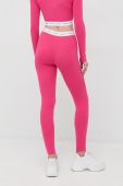 Легінси Guess жіночі колір рожевий з аплікацією