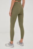 Легінси Guess жіночі колір зелений однотонні