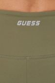 Легінси Guess жіночі колір зелений однотонні