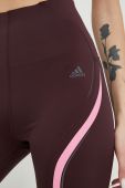 Легінси для тренувань adidas Performance жіночі колір фіолетовий з принтом Легінси для тренувань adidas Performance жіночі колір фіолетовий з принтом