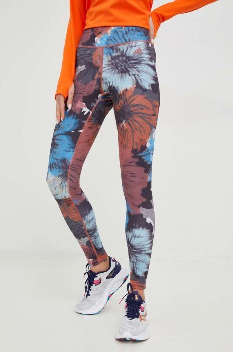 Легінси для тренувань adidas Performance Training Essentials жіночі візерунок колір барвистий Легінси для тренувань adidas Performance Training Essentials жіночі візерунок колір барвистий