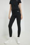 Легінси HUGO жіночі колір чорний з аплікацією (2789330) Легінси HUGO жіночі колір чорний з аплікацією (2789330)