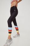 Легінси для тренувань P.E Nation Rogue жіночі колір чорний з принтом Легінси для тренувань P.E Nation Rogue жіночі колір чорний з принтом