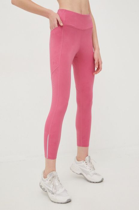 Легінси для бігу Under Armour Fly Fast 3.0 жіночі колір рожевий однотонні Легінси для бігу Under Armour Fly Fast 3.0 жіночі колір рожевий однотонні