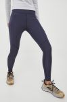 Спортивні легінси Jack Wolfskin Iseler жіночі колір синій однотонні Спортивні легінси Jack Wolfskin Iseler жіночі колір синій однотонні