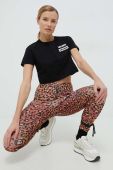 Легінси LaBellaMafia жіночі колір помаранчевий візерунок Легінси LaBellaMafia жіночі колір помаранчевий візерунок
