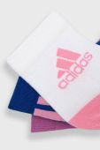 Дитячі шкарпетки adidas Performance (3-pack) колір рожевий Дитячі шкарпетки adidas Performance (3-pack) колір рожевий