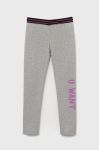 Дитячі легінси United Colors of Benetton колір сірий з принтом Дитячі легінси United Colors of Benetton колір сірий з принтом