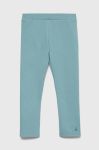 Легінси United Colors of Benetton однотонні колір блакитний Легінси United Colors of Benetton однотонні колір блакитний