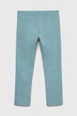 Легінси United Colors of Benetton однотонні колір блакитний