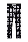 Дитячі легінси Dkny колір чорний візерунок (2613489) Дитячі легінси Dkny колір чорний візерунок (2613489)