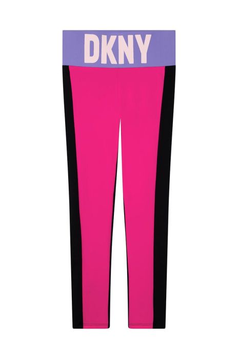 Дитячі легінси Dkny колір рожевий візерунок (2613494) Дитячі легінси Dkny колір рожевий візерунок (2613494)